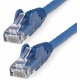 Startech.Com 50ft (15m) CAT6 Ethernet Cable, LSZH (Low Smoke Zero Halogen) 10 GbE Snagless 100W PoE UTP RJ45 Blue Network Patch Cord, ETL - 50ft/15.2m Blue LSZH CAT6 Ethernet Cable - 10GbE Multi Gigabit 1/2.5/5Gbps/10Gbps to 55m - 100W PoE++, ANSI/TIA-568