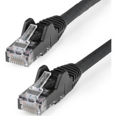 Startech.Com 7ft (2m) CAT6 Ethernet Cable, LSZH (Low Smoke Zero Halogen) 10 GbE Snagless 100W PoE UTP RJ45 Black Network Patch Cord, ETL - 7ft/2.1m Black LSZH CAT6 Ethernet Cable - 10GbE Multi Gigabit 1/2.5/5Gbps/10Gbps to 55m - 100W PoE++ - ANSI/TIA-568-