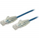 Startech.Com 1 ft CAT6 Cable - Slim CAT6 Patch Cord - Blue - Snagless RJ45 Connectors - Gigabit Ethernet Cable - 28 AWG - LSZH (N6PAT1BLS) - Slim CAT6 cable is 36% thinner than a standard CAT 6 network cable - Patch cable is tested to comply with Category
