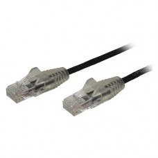 Startech.Com 3ft CAT6 Cable - Slim CAT6 Patch Cord - Black - Snagless RJ45 Connectors - Gigabit Ethernet Cable - 28 AWG - LSZH (N6PAT3BKS) - Slim CAT6 cable is 36% thinner than a standard CAT 6 network cable - Patch cable is tested to comply with Category