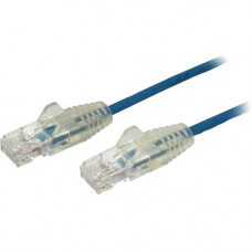 Startech.Com 3 ft CAT6 Cable - Slim CAT6 Patch Cord - Blue - Snagless RJ45 Connectors - Gigabit Ethernet Cable - 28 AWG - LSZH (N6PAT3BLS) - Slim CAT6 cable is 36% thinner than a standard CAT 6 network cable - Patch cable is tested to comply with Category