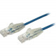 Startech.Com 6 in CAT6 Cable - Slim CAT6 Patch Cord - Blue Snagless RJ45 Connectors - Gigabit Ethernet Cable - 28 AWG - LSZH (N6PAT6INBLS) - Slim CAT6 cable is 36% thinner than a standard CAT 6 network cable - Patch cable is tested to comply with Category
