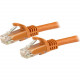 Startech.Com 3m Orange Gigabit Snagless RJ45 UTP Cat6 Patch Cable - 3 m Patch Cord - 9.84 ft Category 6 Network Cable for Network Device - First End: 1 x RJ-45 Male Network - Second End: 1 x RJ-45 Male Network - Patch Cable - Gold Plated Contact - Orange 