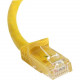 Startech.Com 100ft CAT6 Ethernet Cable - Yellow Snagless Gigabit CAT 6 Wire 100W PoE RJ45 UTP 650MHz Category 6 Network Patch Cord UL/TIA - 100ft Yellow CAT6 Ethernet cable delivers Multi Gigabit 1/2.5/5Gbps & 10Gbps up to 160ft - 650MHz - Fluke teste