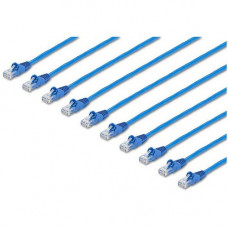 Startech.Com 1 ft. CAT6 Cable - 10 Pack - BlueCAT6 Patch Cable - Snagless RJ45 Connectors - Category 6 Cable - 24 AWG (N6PATCH1BL10PK) - CAT6 cable pack meets all Category 6 patch cable specifications - CAT 6 cable has 100% copper & foil-shielded twis