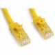 Startech.Com 10ft CAT6 Ethernet Cable - Yellow Snagless Gigabit CAT 6 Wire - 100W PoE RJ45 UTP 650MHz Category 6 Network Patch Cord UL/TIA - 10ft Yellow CAT6 Ethernet cable delivers Multi Gigabit 1/2.5/5Gbps & 10Gbps up to 160ft - 650MHz - Fluke teste