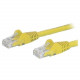 Startech.Com 125ft Yellow Cat6 Patch Cable with Snagless RJ45 Connectors - Long Ethernet Cable - 125 ft Cat 6 UTP Cable - 125 ft Category 6 Network Cable for Network Device, Workstation, Hub - First End: 1 x RJ-45 Male Network - Second End: 1 x RJ-45 Male