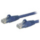 Startech.Com 12ft Blue Cat6 Patch Cable with Snagless RJ45 Connectors - Cat6 Ethernet Cable - 12 ft Cat6 UTP Cable - 12 ft Category 6 Network Cable for Network Device, Workstation, Hub - First End: 1 x RJ-45 Male Network - Second End: 1 x RJ-45 Male Netwo