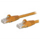 Startech.Com 14ft Orange Cat6 Patch Cable with Snagless RJ45 Connectors - Cat6 Ethernet Cable - 14 ft Cat6 UTP Cable - 14 ft Category 6 Network Cable for Network Device, Workstation, Hub - First End: 1 x RJ-45 Male Network - Second End: 1 x RJ-45 Male Net