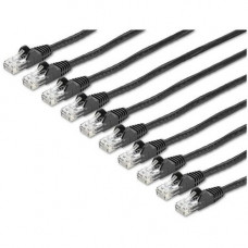 Startech.Com 15 ft. CAT6 Cable - 10 Pack - BlackCAT6 Patch Cable - Snagless RJ45 Connectors - Category 6 Cable - 24 AWG (N6PATCH15BK10PK) - CAT6 cable pack meets all Category 6 patch cable specifications - CAT 6 cable has 100% copper & foil-shielded t