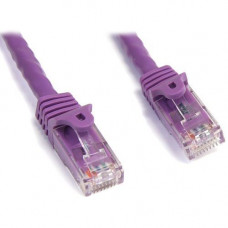 Startech.Com 15ft CAT6 Ethernet Cable - Purple Snagless Gigabit CAT 6 Wire - 100W PoE RJ45 UTP 650MHz Category 6 Network Patch Cord UL/TIA - 15ft Purple CAT6 Ethernet cable delivers Multi Gigabit 1/2.5/5Gbps & 10Gbps up to 160ft - 650MHz - Fluke teste
