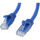 Startech.Com 25ft CAT6 Ethernet Cable - Blue Snagless Gigabit CAT 6 Wire - 100W PoE RJ45 UTP 650MHz Category 6 Network Patch Cord UL/TIA - 25ft Blue CAT6 Ethernet cable delivers Multi Gigabit 1/2.5/5Gbps & 10Gbps up to 160ft - 650MHz - Fluke tested to