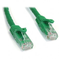 Startech.Com 15ft CAT6 Ethernet Cable - Green Snagless Gigabit CAT 6 Wire - 100W PoE RJ45 UTP 650MHz Category 6 Network Patch Cord UL/TIA - 15ft Green CAT6 Ethernet cable delivers Multi Gigabit 1/2.5/5Gbps & 10Gbps up to 160ft - 650MHz - Fluke tested 