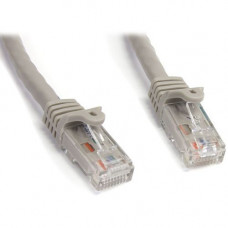Startech.Com 15ft CAT6 Ethernet Cable - Gray Snagless Gigabit CAT 6 Wire - 100W PoE RJ45 UTP 650MHz Category 6 Network Patch Cord UL/TIA - 15ft Gray CAT6 Ethernet cable delivers Multi Gigabit 1/2.5/5Gbps & 10Gbps up to 160ft - 650MHz - Fluke tested to