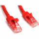 Startech.Com 25ft CAT6 Ethernet Cable - Red Snagless Gigabit CAT 6 Wire - 100W PoE RJ45 UTP 650MHz Category 6 Network Patch Cord UL/TIA - 25ft Red CAT6 Ethernet cable delivers Multi Gigabit 1/2.5/5Gbps & 10Gbps up to 160ft - 650MHz - Fluke tested to A