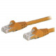 Startech.Com 4ft Orange Cat6 Patch Cable with Snagless RJ45 Connectors - Cat6 Ethernet Cable - 4 ft Cat6 UTP Cable - 4 ft Category 6 Network Cable for Network Device, Workstation, Hub - First End: 1 x RJ-45 Male Network - Second End: 1 x RJ-45 Male Networ