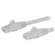 Startech.Com 20ft White Cat6 Patch Cable with Snagless RJ45 Connectors - Long Ethernet Cable - 20 ft Cat 6 UTP Cable - 20 ft Category 6 Network Cable for Network Device, Workstation, Hub - First End: 1 x RJ-45 Male Network - Second End: 1 x RJ-45 Male Net
