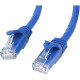 Startech.Com 50ft CAT6 Ethernet Cable - Blue Snagless Gigabit CAT 6 Wire - 100W PoE RJ45 UTP 650MHz Category 6 Network Patch Cord UL/TIA - 50ft Blue CAT6 Ethernet cable delivers Multi Gigabit 1/2.5/5Gbps & 10Gbps up to 160ft - 650MHz - Fluke tested to