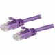 Startech.Com 6 ft Purple Cat6 Cable with Snagless RJ45 Connectors - Cat6 Ethernet Cable - 6ft UTP Cat 6 Patch Cable - 6 ft Category 6 Network Cable for Network Device, Workstation, Hub - First End: 1 x RJ-45 Male Network - Second End: 1 x RJ-45 Male Netwo