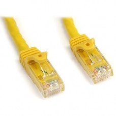 Startech.Com 7ft CAT6 Ethernet Cable - Yellow Snagless Gigabit CAT 6 Wire - 100W PoE RJ45 UTP 650MHz Category 6 Network Patch Cord UL/TIA - 7ft Yellow CAT6 Ethernet cable delivers Multi Gigabit 1/2.5/5Gbps & 10Gbps up to 160ft - 650MHz - Fluke tested 