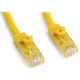 Startech.Com 7ft CAT6 Ethernet Cable - Yellow Snagless Gigabit CAT 6 Wire - 100W PoE RJ45 UTP 650MHz Category 6 Network Patch Cord UL/TIA - 7ft Yellow CAT6 Ethernet cable delivers Multi Gigabit 1/2.5/5Gbps & 10Gbps up to 160ft - 650MHz - Fluke tested 
