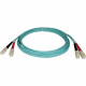 Tripp Lite 2M 10Gb Duplex Multimode 50/125 OM3 LSZH Fiber Optic Patch Cable SC/SC Aqua 6&#39;&#39; 6ft 2 Meter - SC Male - SC Male - 6.56ft - Aqua Blue N806-02M