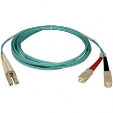 Tripp Lite 10M 10Gb Duplex Multimode 50/125 OM3 LSZH Fiber Optic Patch Cable LC/SC Aqua 33&#39;&#39; 33ft 10 Meter - SC Male - LC Male - 32.81ft N816-10M