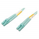 Tripp Lite 10Gb/100Gb Duplex Multimode 50/125 OM4 - LSZH Fiber Patch Cable (LC/LC) - Aqua, 1M (3-ft.) - RoHS Compliance N820-01M-OM4