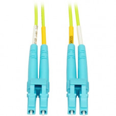 Tripp Lite Duplex Multimode Fiber Patch Cable OM5 LC LC 50/125 100Gb 1M - Fiber Optic for Network Device - 12.50 GB/s - Patch Cable - 3.28 ft - 2 x LC Male Network - 2 x LC Male Network - 50/125 &micro;m - Lime Green N820-01M-OM5