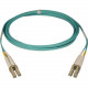 Tripp Lite 10Gb Duplex Multimode 50/125 OM3 - LSZH Fiber Patch Cable (LC/LC) - Aqua, 1M (3-ft.) N820-01M