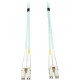 Tripp Lite 10Gb Duplex Multimode 50/125 OM3 - LSZH Fiber Patch Cable (LC/LC) - Aqua, 3M (10-ft.) - TAA Compliance N820-03M