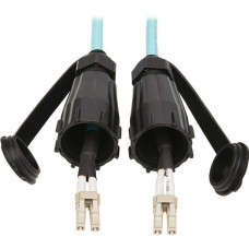 Tripp Lite N820-05M-IND 10Gb Duplex Multimode 50/125 OM3 Fiber Patch Cable, Aqua, 5 m - 16.40 ft Fiber Optic Network Cable for Network Device, Patch Panel, Wallplate - First End: 2 x LC Male Network - Second End: 2 x LC Male Network - 10 Gbit/s - Patch Ca