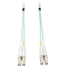 Tripp Lite 10Gb Duplex Multimode 50/125 OM3 - LSZH Fiber Patch Cable (LC/LC) - Aqua, 5M (16-ft.) - TAA Compliance N820-05M