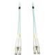 Tripp Lite 10Gb Duplex Multimode 50/125 OM3 - LSZH Fiber Patch Cable (LC/LC) - Aqua, 5M (16-ft.) - TAA Compliance N820-05M