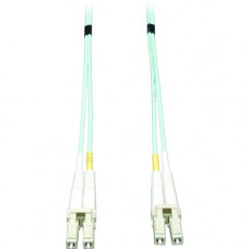 Tripp Lite 10Gb Duplex Multimode 50/125 OM3 - LSZH Fiber Patch Cable, (LC/LC) - Aqua, 10M (33-ft.) - TAA Compliance N820-10M