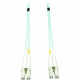 Tripp Lite 10Gb Duplex Multimode 50/125 OM3 - LSZH Fiber Patch Cable, (LC/LC) - Aqua, 10M (33-ft.) - TAA Compliance N820-10M