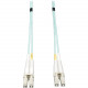 Tripp Lite 10Gb Duplex Multimode 50/125 OM3 LSZH Fiber Cable - LC/LC Aqua 12M N820-12M