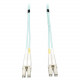 Tripp Lite 10Gb Duplex Multimode 50/125 OM3 - LSZH Fiber Patch Cable, (LC/LC) - Aqua, 8M (26-ft.) - RoHS Compliance N820-08M