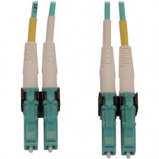 Tripp Lite N820X-01M-OM4 Fiber Optic Duplex Network Cable - 3.28 ft Fiber Optic Network Cable for Network Device, Switch, Patch Panel - First End: 2 x LC/PC Male Network - Second End: 2 x LC/PC Male Network - 400 Gbit/s - LSZH, OFNR - 50/125 &micro;m 