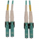 Tripp Lite N820X-10M-OM4 Fiber Optic Duplex Network Cable - 32.81 ft Fiber Optic Network Cable for Network Device, Switch, Patch Panel - First End: 2 x LC/PC Male Network - Second End: 2 x LC/PC Male Network - 400 Gbit/s - LSZH, OFNR - 50/125 &micro;m