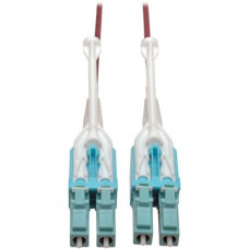 Tripp Lite 7M 10Gb Duplex Multimode Fiber Patch Cable 50/125 OM4 LC/LC LSZH - Fiber Optic for Network Device - 12.50 GB/s - Patch Cable - 22.97 ft - 2 x LC Male Network - 2 x LC Male Network - 50/125 &micro;m - Magenta N821-07M-MG-T