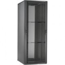 Panduit Net-Access N N8222B Rack Cabinet - For LAN Switch - 42U Rack Height - Floor Standing - Black - Steel - TAA Compliance N8222B