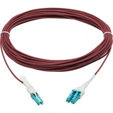 Tripp Lite N822L-10M-MG 400Gb Duplex Multimode 50/125 OM4 Fiber Optic Cable, Magenta, 10 m - 32.81 ft Fiber Optic Network Cable for Network Device, Patch Panel, Network Switch, Transceiver - First End: 2 x CS Male Network - Second End: 2 x LC/PC Female Ne