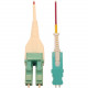 Tripp Lite N823L-03M-MG Fiber Optic Duplex Network Cable - 9.84 ft Fiber Optic Network Cable for Network Device, Transceiver, Patch Panel, Switch - First End: 2 x LC/PC Male Network - Second End: 2 x SN/PC Male Network - 400 Gbit/s - LSZH, OFNR - 50/125 &
