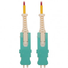 Tripp Lite N823S-01M-MG 400G Multimode 50/125 OM4 Fiber Cable, Magenta, 1 m (3.3 ft.) - 3.28 ft Fiber Optic Network Cable for Network Device, Transceiver, Patch Panel, Switch - First End: 2 x SN/PC Network - Male - Second End: 2 x SN/PC Network - Male - 4