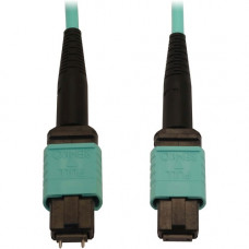 Tripp Lite N842B-10M-12-MF Fiber Optic Network Cable - 32.81 ft Fiber Optic Network Cable for Network Device, Patch Panel, Switch - First End: 1 x MTP/MPO Male Network - Second End: 1 x MTP/MPO Female Network - 400 Gbit/s - LSZH, OFNR - 50/125 &micro;