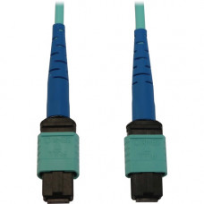 Tripp Lite N846B-01M-24-P Fiber Optic Network Cable - 3.28 ft Fiber Optic Network Cable for Network Device, Patch Panel, Switch - First End: 1 x MTP/MPO Female Network - Second End: 1 x MTP/MPO Female Network - 400 Gbit/s - LSZH, OFNR - 50/125 &micro;