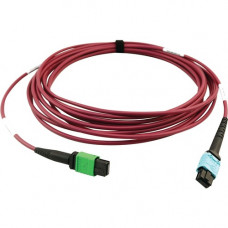 Tripp Lite N846D-05M-16CMG 400G Multimode 50/125 OM4 Fiber Optic Cable, Magenta, 5 m - 16.40 ft Fiber Optic Network Cable for Network Device, Transceiver, Network Switch, Patch Panel - First End: 1 x MTP/MPO Female Network - Second End: 1 x MTP/MPO Female