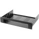 Chief Manufacturing Raxxess NG1D28P, 14" Deep Custom Mounting Shelf - 2U Wide Rack-mountable - Black Powder Coat - Steel - TAA Compliant NACS214