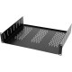 Chief Manufacturing Raxxess 3U, 14" Deep Custom Mounting Shelf - 3U Wide Rack-mountable - Black Powder Coat - Steel - TAA Compliant NACS314